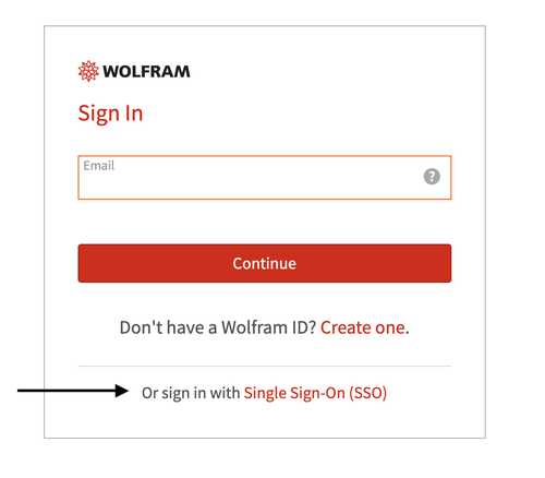 Wolfram SSO Screenshot